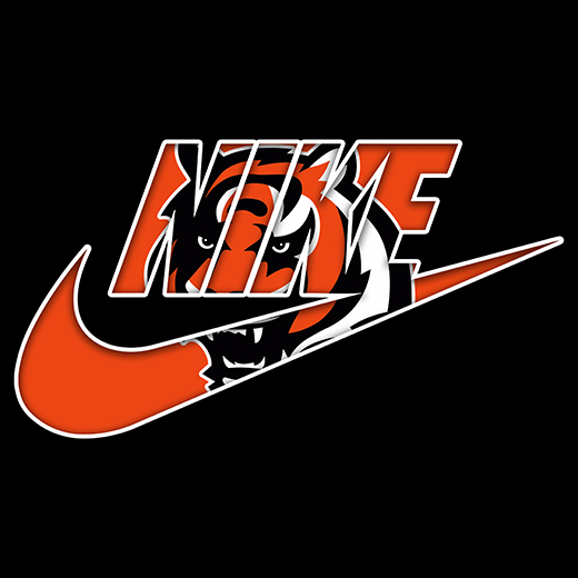 Cincinnati Bengals Nike logo iron on paper